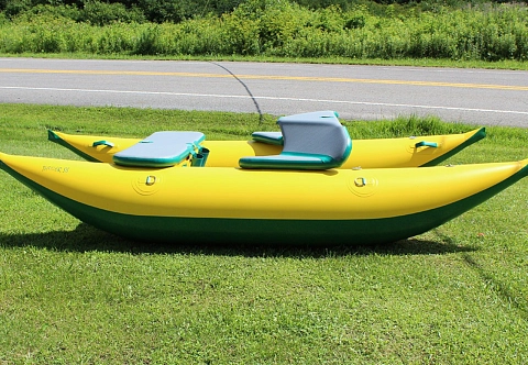 Надувной сплавной катамаран с надувной рамой и палубой AirDeck для сплава