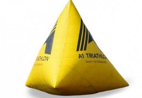 Яхтенный гоночный знак самонадувающийся (надувной буй) из ПВХ