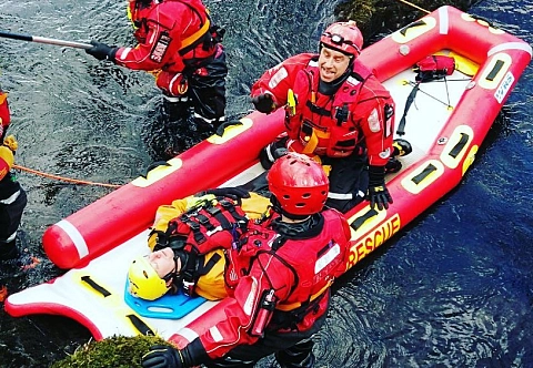 Универсальные спасательные сани-лодка ПВХ «RESCUE» для поисковых работ МЧС