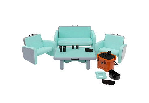Надувной комплект мебели для отдыха на природе, в помещении