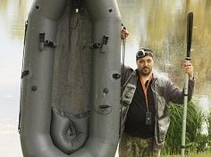 Фотография "ФИШПАКРАФТ ТАНК" – одноместный крепкий надувной рыболовный пакрафт из ТПУ или ПВХ для рыбалки из ПВХ (PVC) ТПУ (TPU) 210D ТПУ (TPU) 420D ТаймТриал