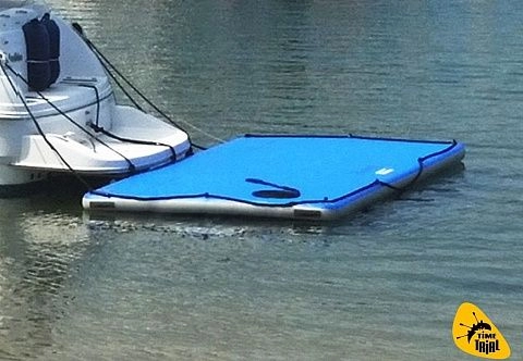 Надувная платформа для ремонта, обслуживания судна, яхты, катера