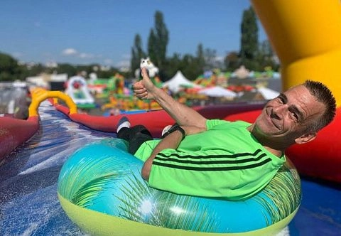 Надувная водная Турбо Горка «Экстрим»