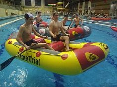 Фотография "МИНИРАФТ R2 SPORT" - надувной спортивный рафт  для сплава и соревнований по Рафтингу из ПВХ ТПУ 840D ТПУ 420D ТаймТриал