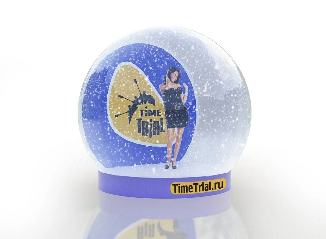 Прозрачная полусфера – Фотозона Snow Globe